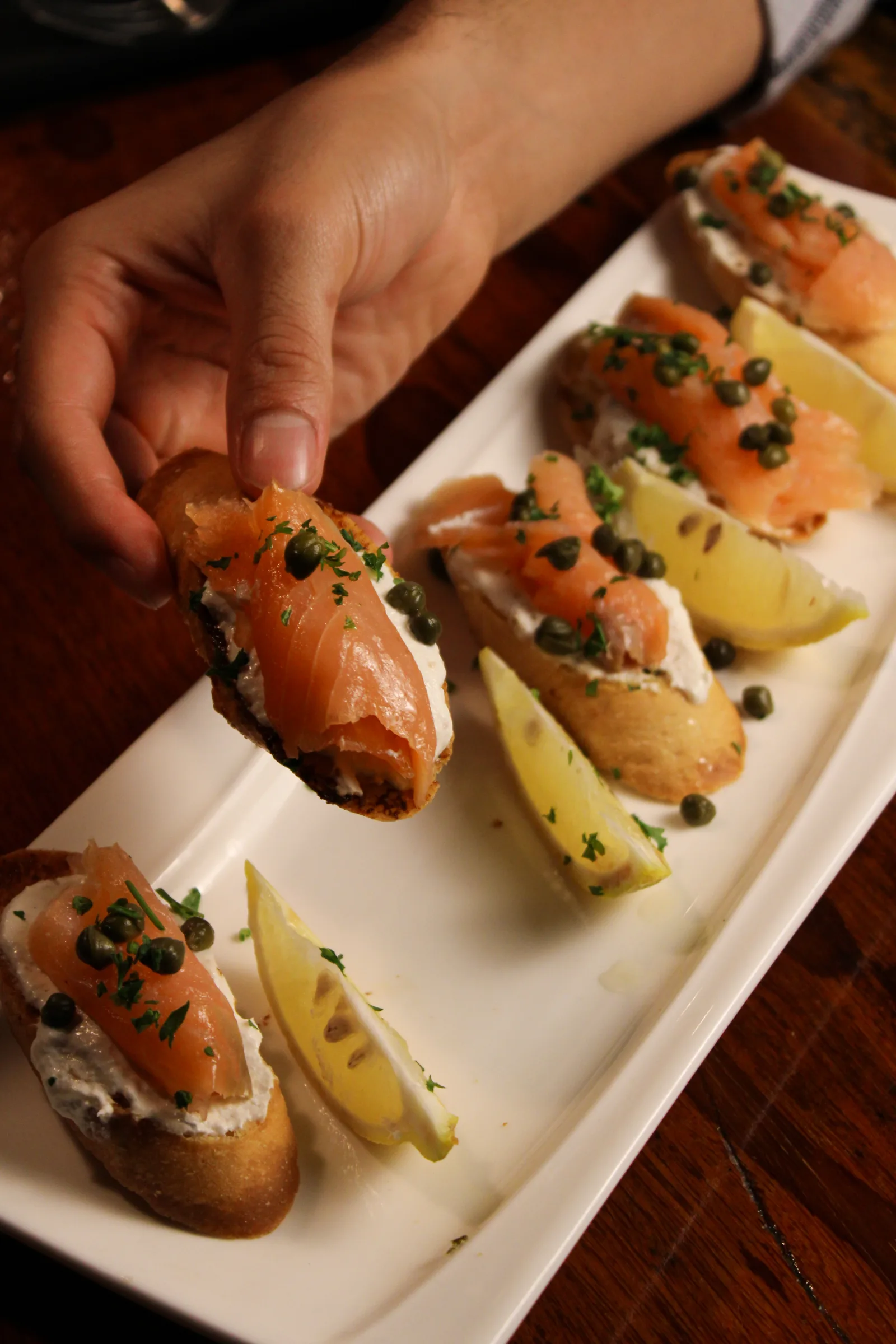 Smoked Salmon at Vila Boteco Bar